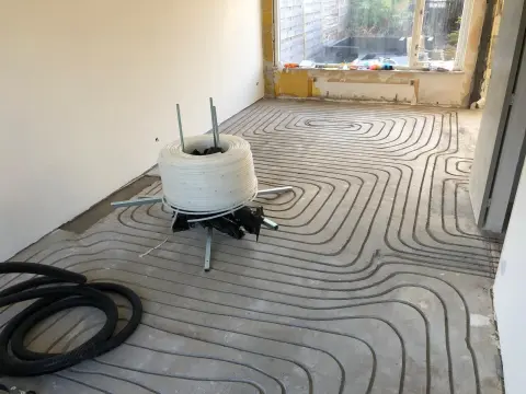 Vloerverwarmingen bij klant